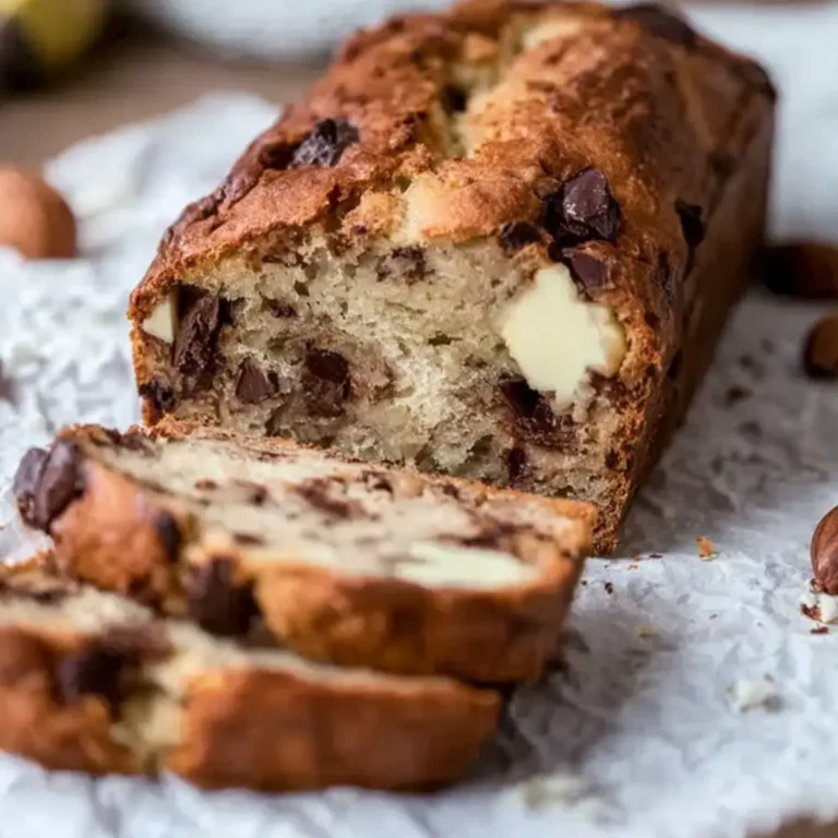 Bananenbrot mit Schokolade und Nüssen