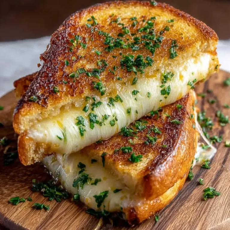 Grilled Cheese mit Knoblauchbrot