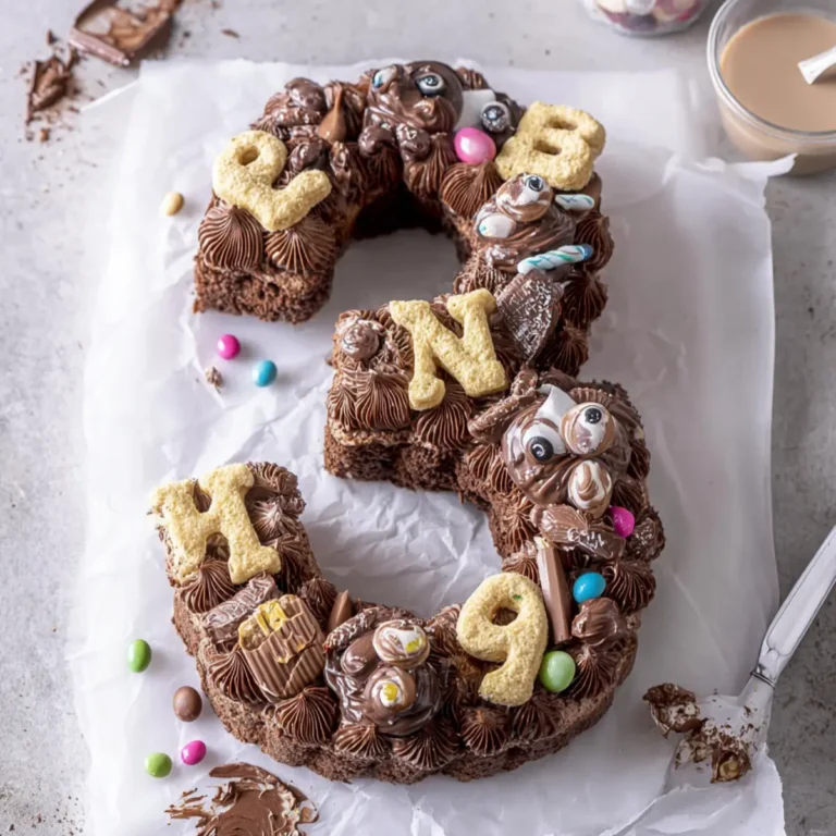 Nutella Number Cake