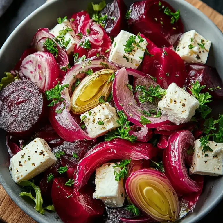 Rote Bete und Fetakäse Salat