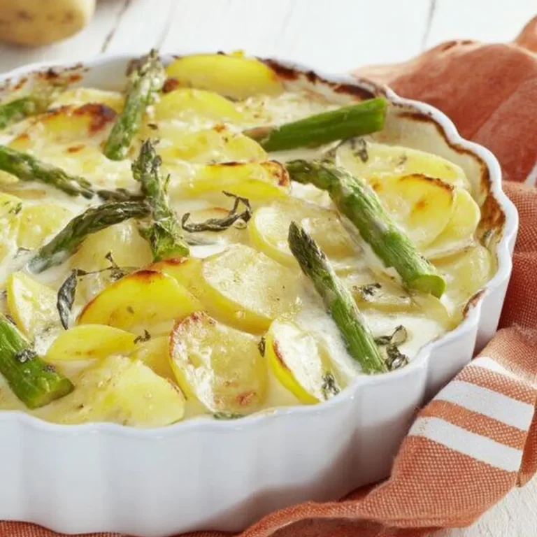 Spargelauflauf mit Kartoffeln