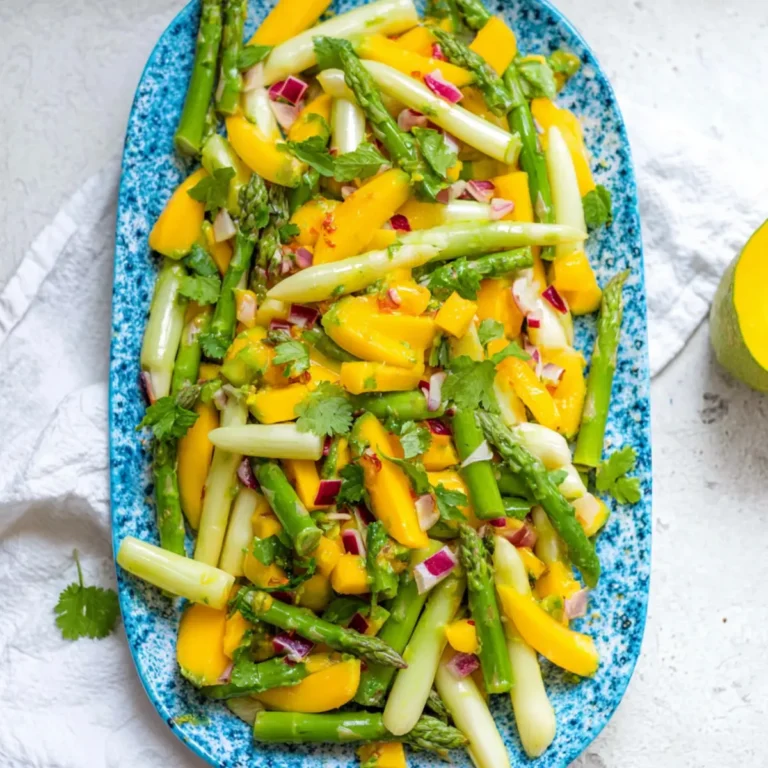 Spargelsalat mit Mango