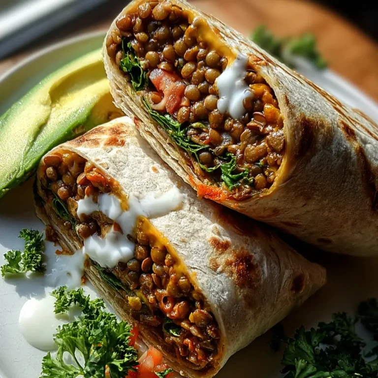 Vegetarische Burritos mit Linsen und Walnüssen