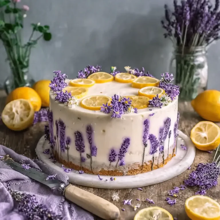 Zitronen Lavendel Torte