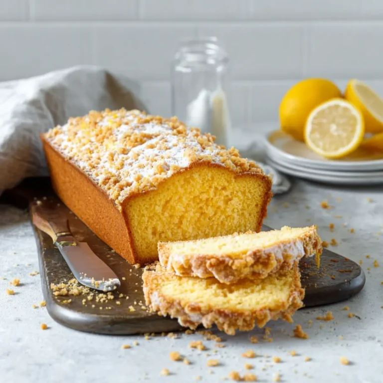 Zitronenkuchen mit Streuseln