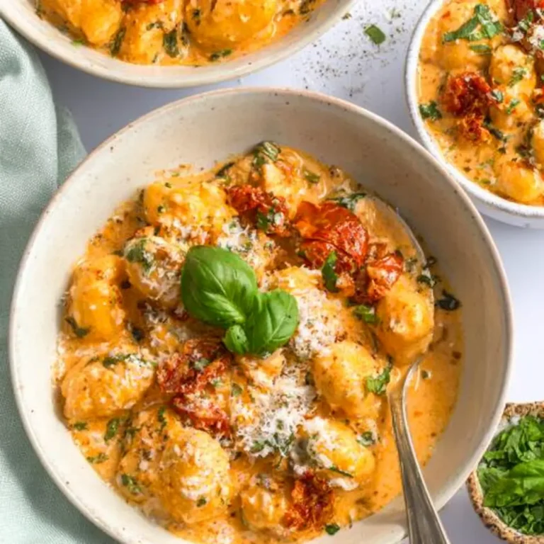 Cremige Gnocchi mit getrockneten Tomaten