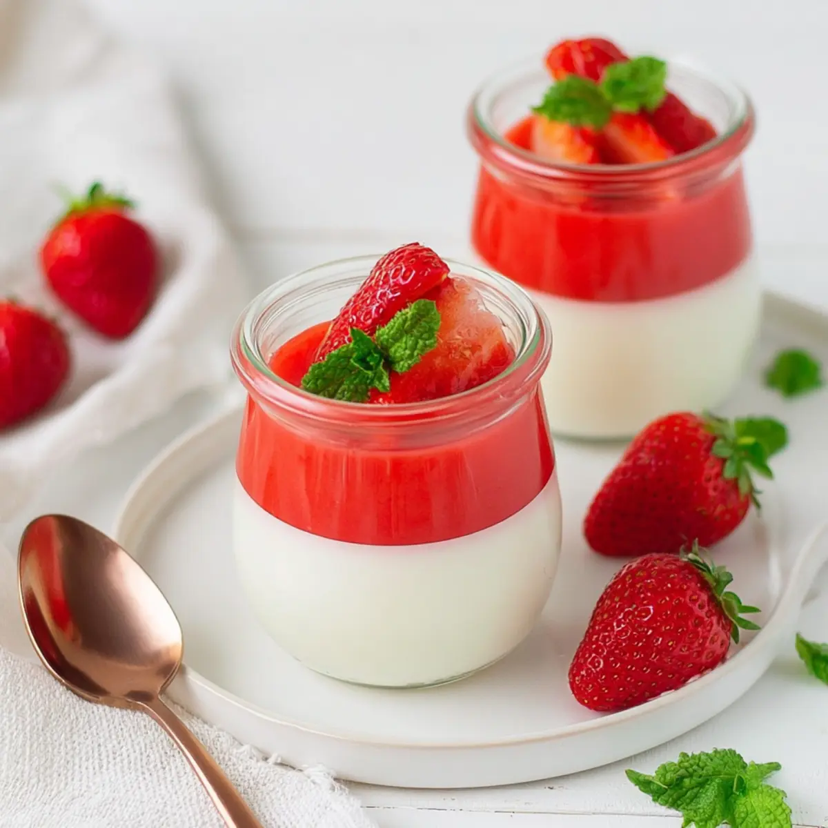 Erdbeer Panna Cotta