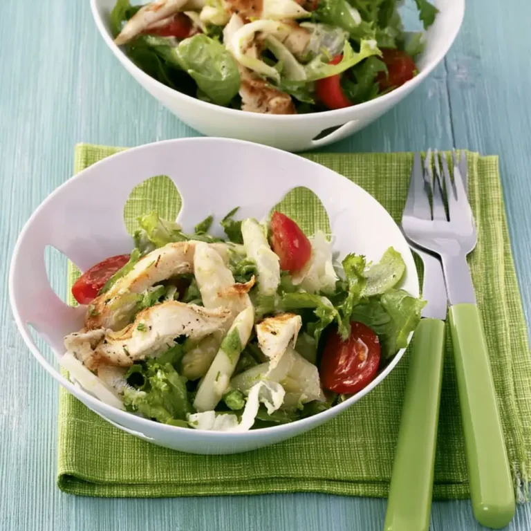 Geflügelsalat mit Spargel
