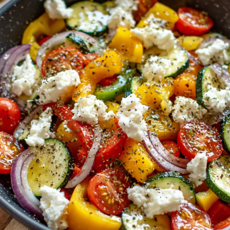 Gemüsepfanne mit Feta