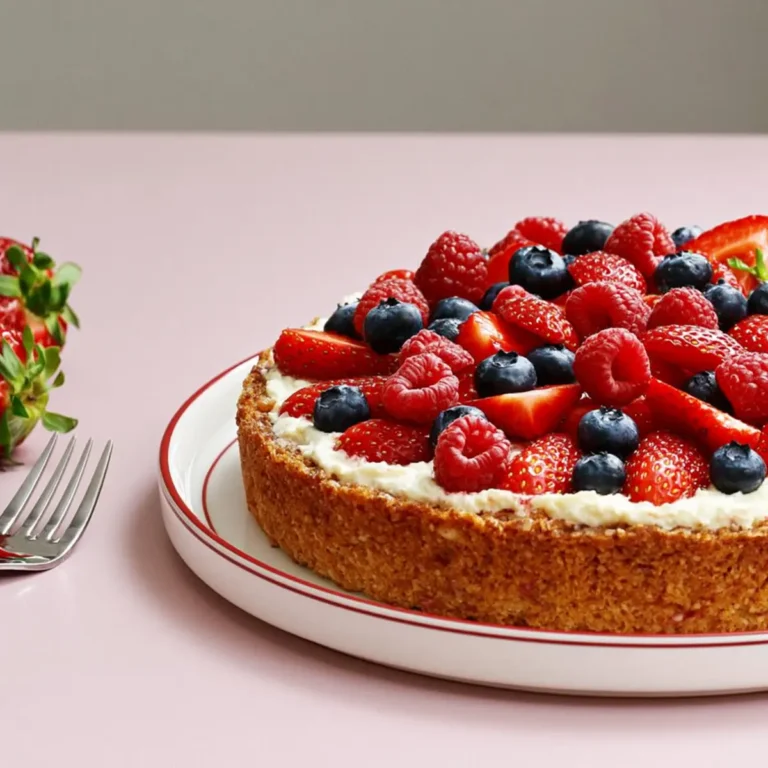 Mandelboden mit Mascarponecreme und frischen Beeren