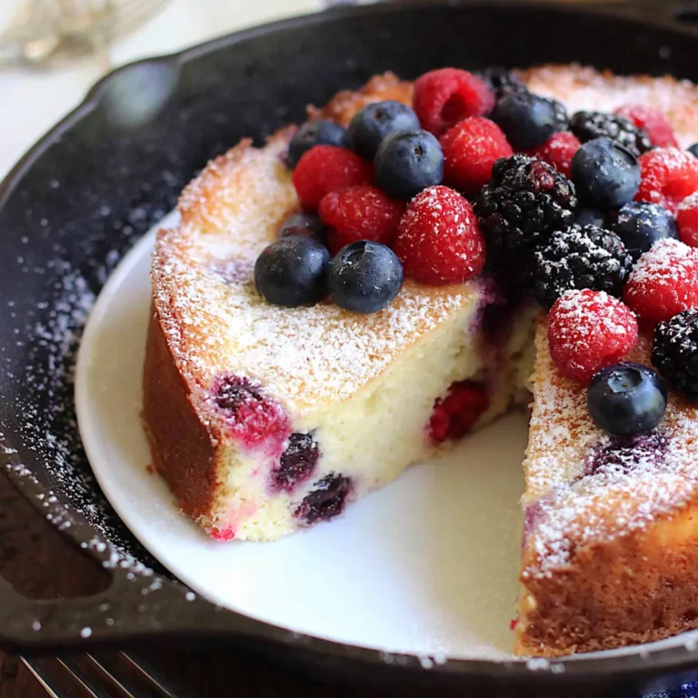 Mascarpone Kuchen mit gemischten Beeren