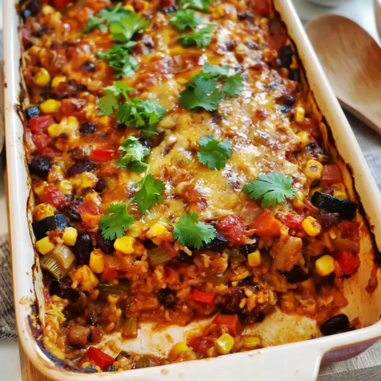 Mexikanischer Reis aus dem Ofen