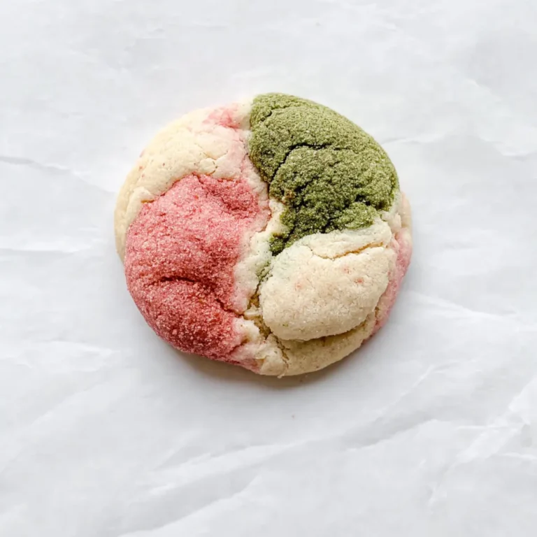 Neapolitanische Erdbeer Matcha Cookies