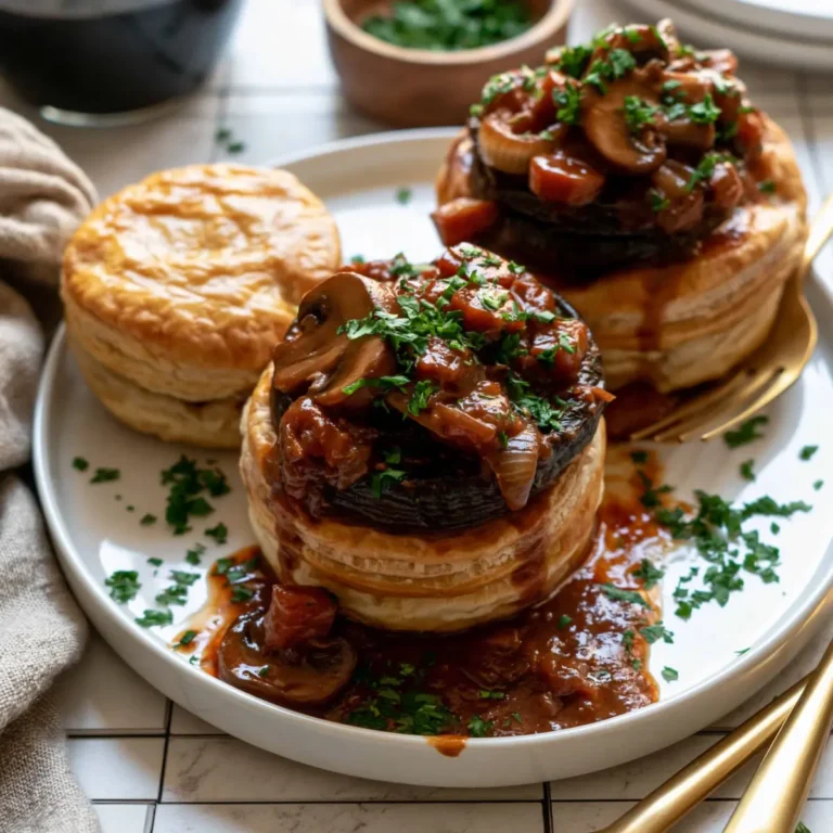 Pilzgulasch à la Bourguignonne