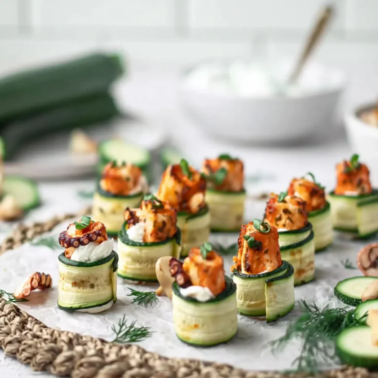 Zucchini Frischkäse Röllchen