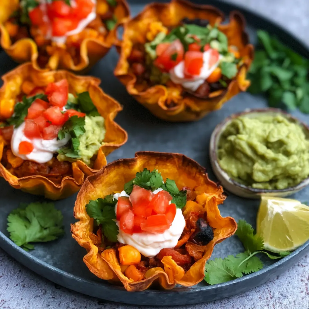Einfache Taco Cups