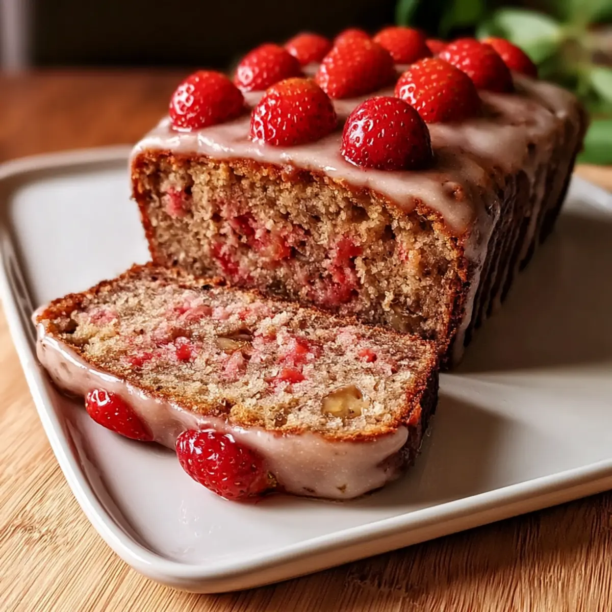 Erdbeer Bananenbrot