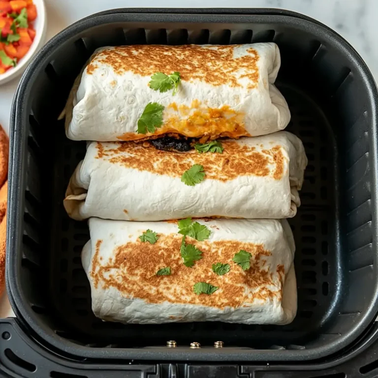 Knuspriger Burrito aus der Heißluftfritteuse